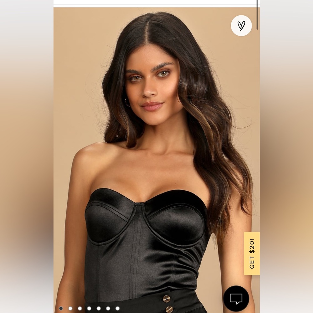 NWT STRAPLESS BODYSUIT